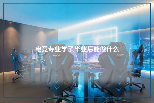 电竞专业学了毕业后能做什么